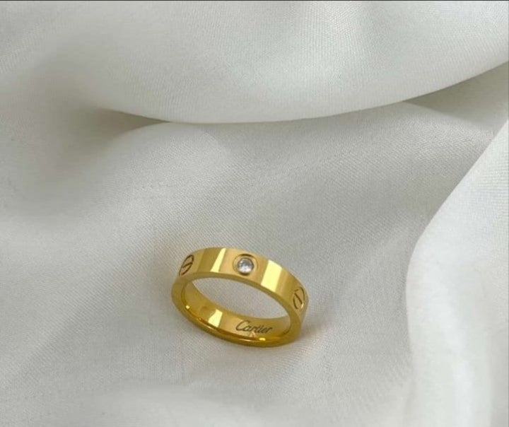Cartier Gold Handcuff & Ring Set