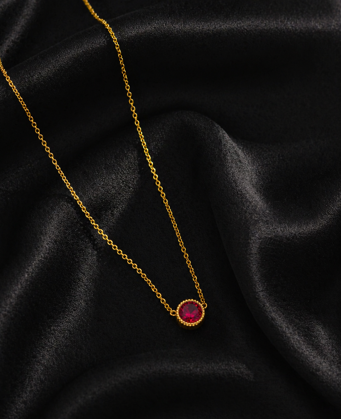 Luxe Red Crystal Pendant