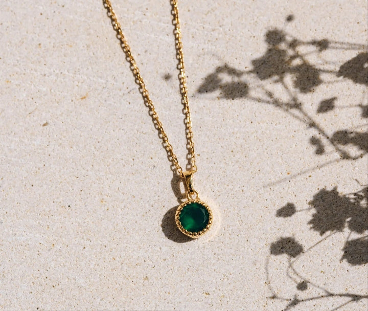 Luxe Green Crystal Pendant