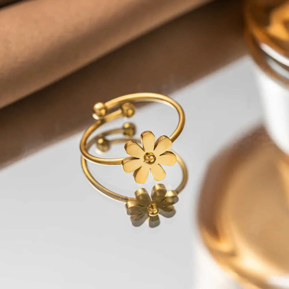 Flower Ring Adjustable