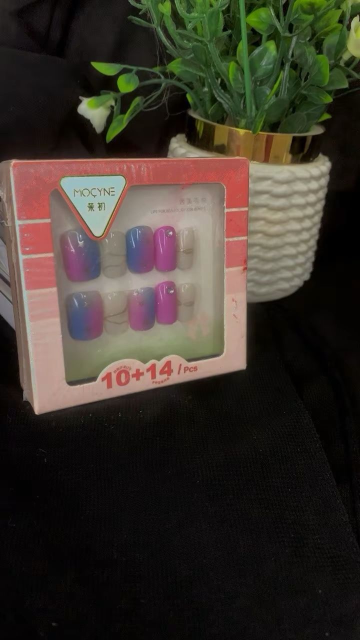 Cosmic Gradient Gloss Nails