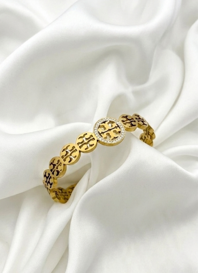 T Logo Zircon Handcuff