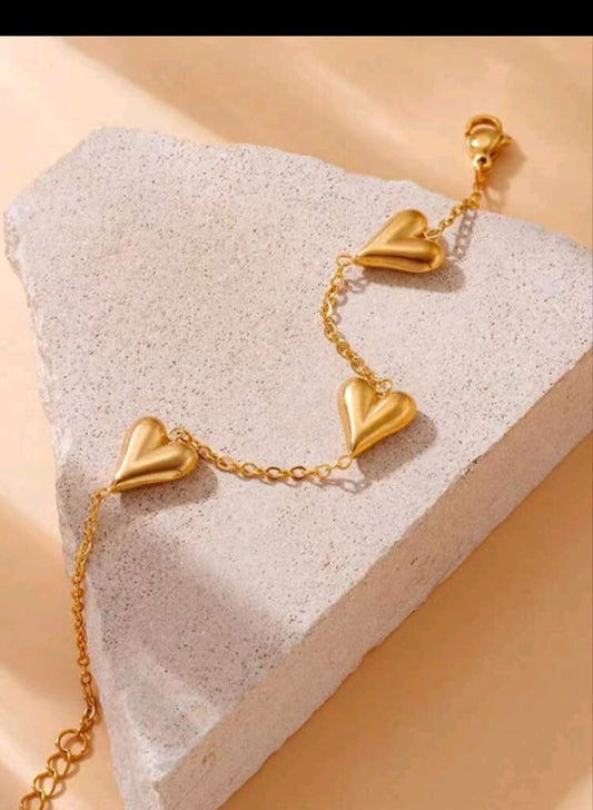 Heart Chain Bracelet