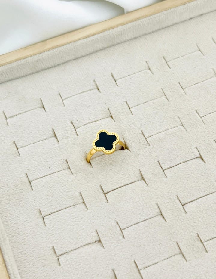 Black Clover Ring Adjustable