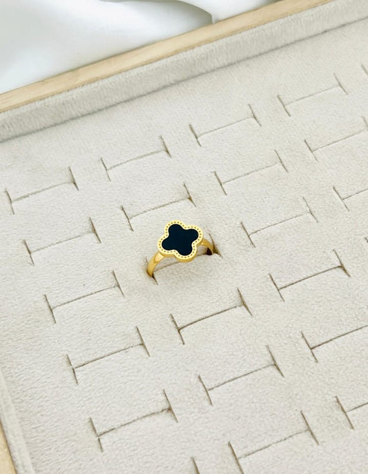 Black Clover Ring Adjustable