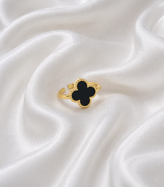 Black Clover Ring Adjustable