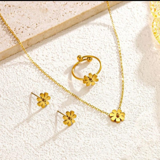 Flower Pendant Set