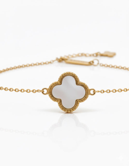 Pearl Clover Bracelet