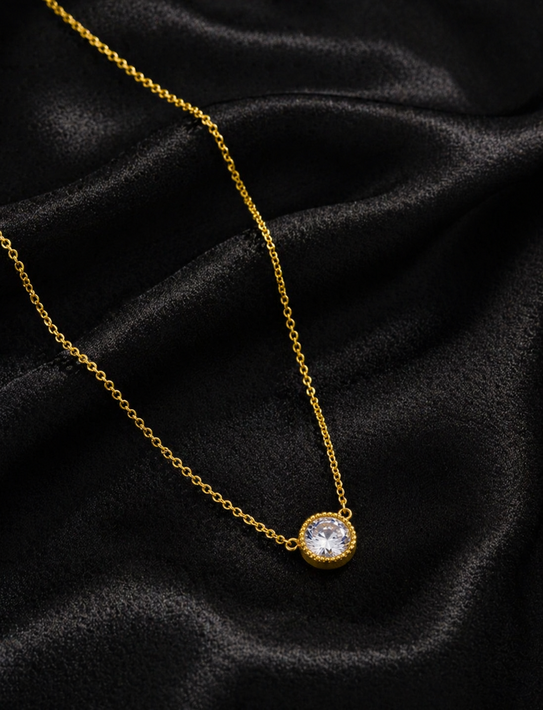 Luxe White Crystal Pendant
