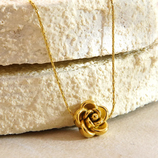 Golden Rose Pendant