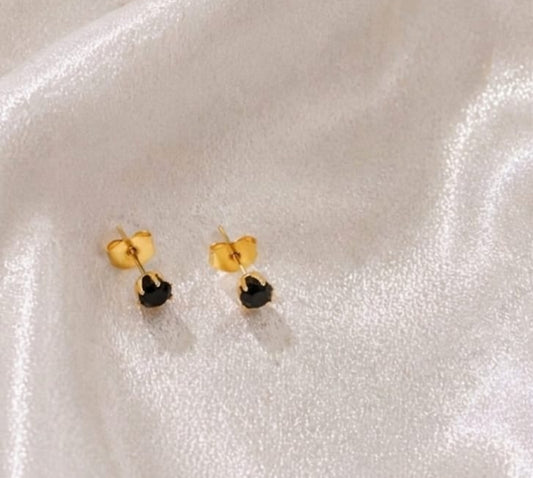 Black Stone Studs