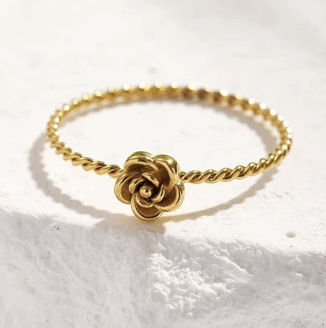 Golden Rose Ring Size (8)