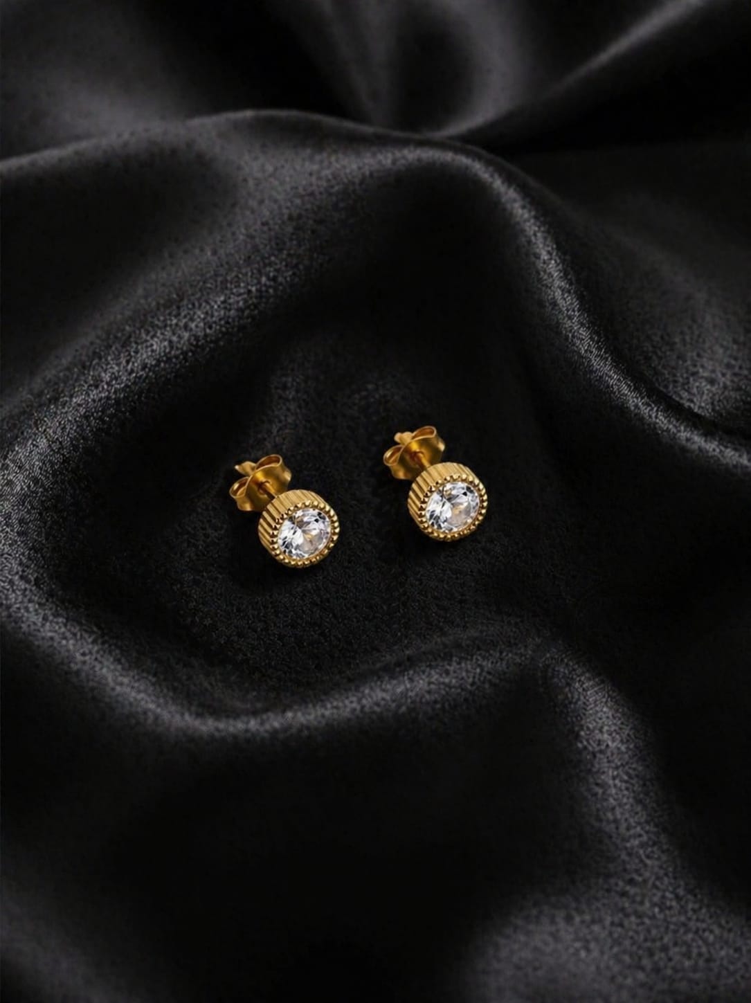 Luxe White Crystal Studs