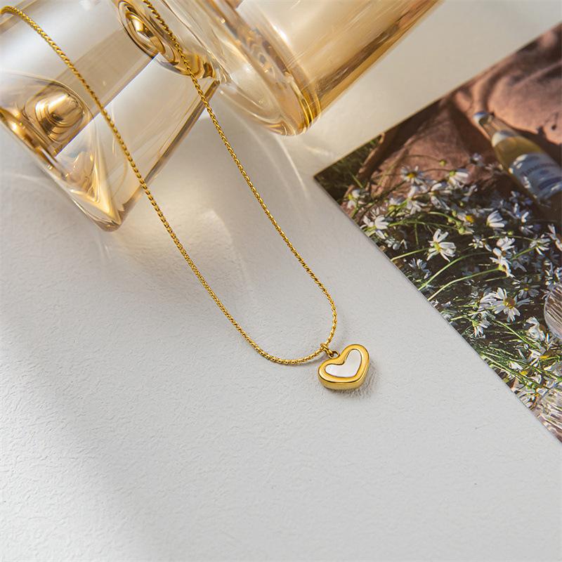 White Heart Charm Pendant