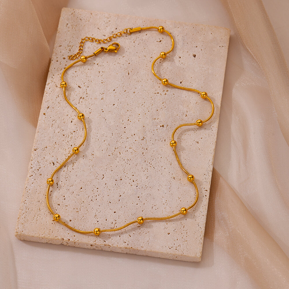 Green Enamel Bead Station Pendant