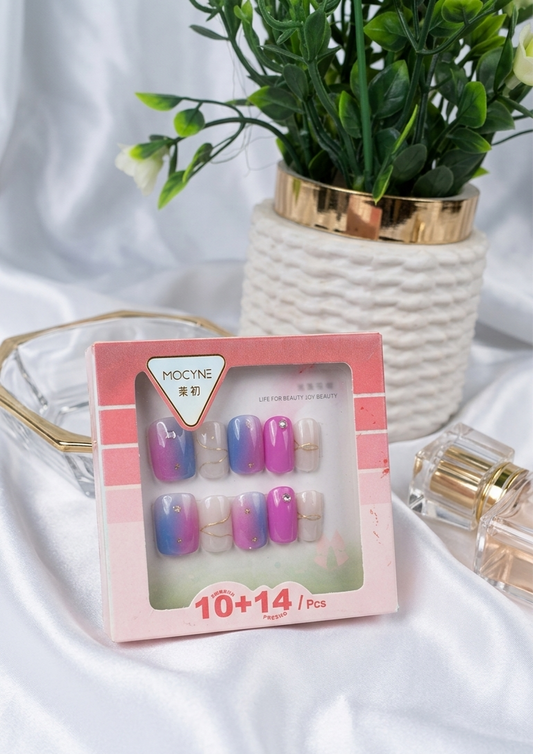 Cosmic Gradient Gloss Nails