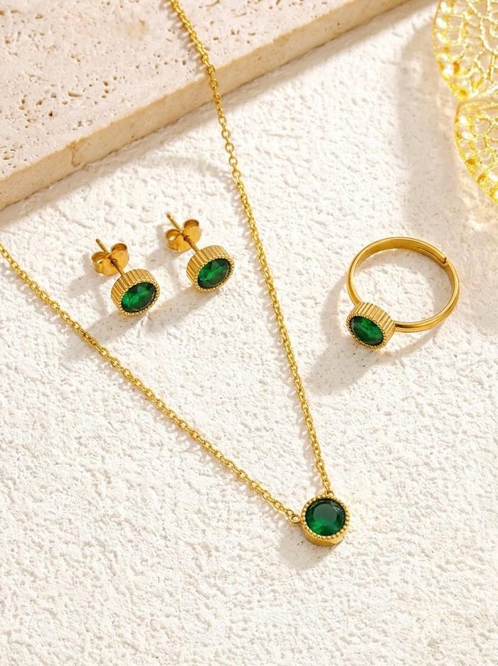 Luxe Green Crystal Set