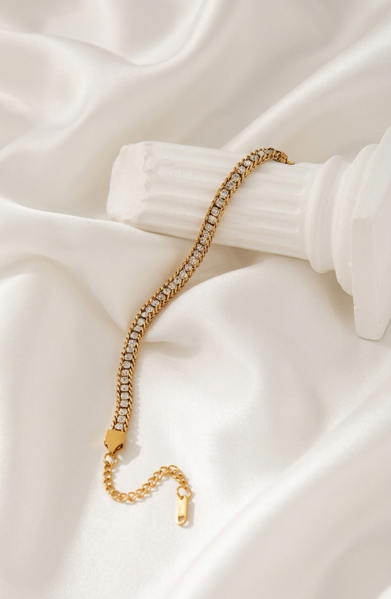 Zirconia Link Bracelet