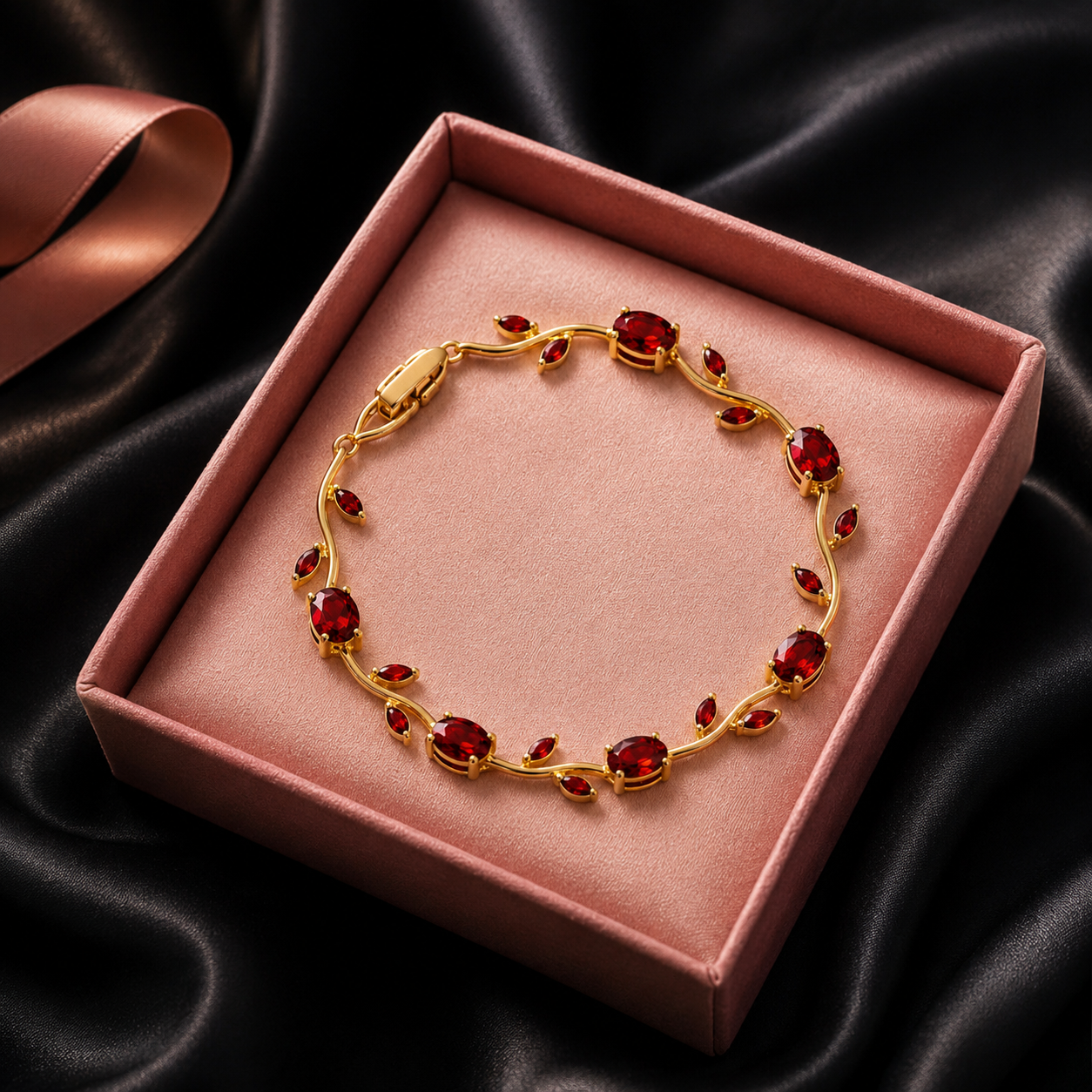 Red Tulip Bracelet